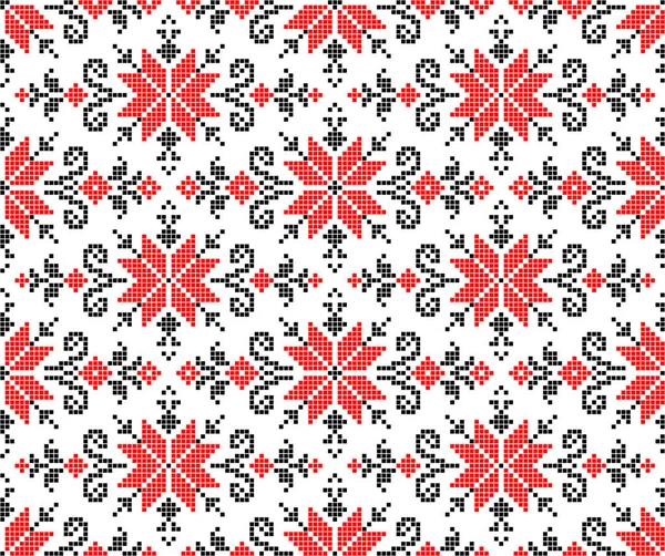 Etnik tarz, kimlik, vyshyvanka gibi kusursuz Ukrayna süsü desenleri, basılı kıyafetler, web siteleri, afişler, posterler için nakışlar. Vektör illüstrasyon arkaplanı