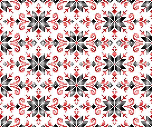 Etnik tarz, kimlik, vyshyvanka gibi kusursuz Ukrayna süsü desenleri, basılı kıyafetler, web siteleri, afişler, posterler için nakışlar. Vektör illüstrasyon arkaplanı