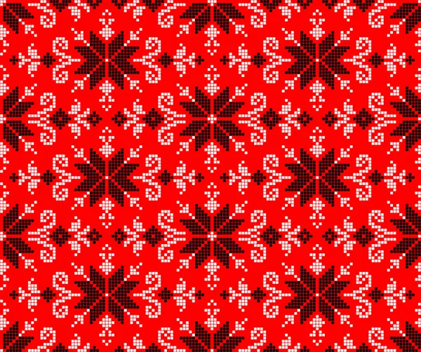 Etnik tarz, kimlik, vyshyvanka gibi kusursuz Ukrayna süsü desenleri, basılı kıyafetler, web siteleri, afişler, posterler için nakışlar. Vektör illüstrasyon arkaplanı