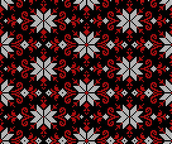 Etnik tarz, kimlik, vyshyvanka gibi kusursuz Ukrayna süsü desenleri, basılı kıyafetler, web siteleri, afişler, posterler için nakışlar. Vektör illüstrasyon arkaplanı