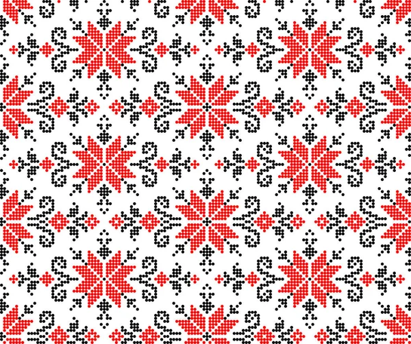 Etnik tarz, kimlik, vyshyvanka gibi kusursuz Ukrayna süsü desenleri, basılı kıyafetler, web siteleri, afişler, posterler için nakışlar. Vektör illüstrasyon arkaplanı