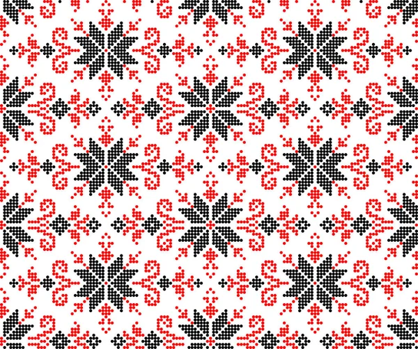 Etnik tarz, kimlik, vyshyvanka gibi kusursuz Ukrayna süsü desenleri, basılı kıyafetler, web siteleri, afişler, posterler için nakışlar. Vektör illüstrasyon arkaplanı