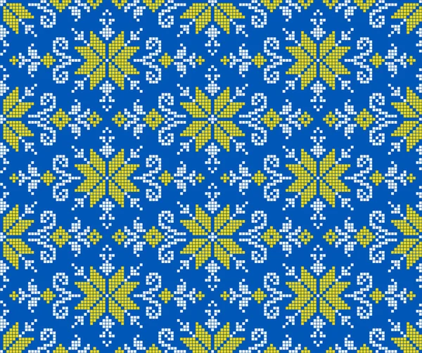 Motif Sans Couture Ornement Ukrainien Dans Style Ethnique Identité Vyshyvanka — Image vectorielle