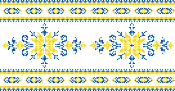 Etnik tarz, kimlik, vyshyvanka gibi Ukrayna süslemelerinin vektör illüstrasyonu, baskı giysileri, web siteleri, afişler için nakış. Geçmişi. Geometrik tasarım, sınır, kopyalama alanı, çerçeve