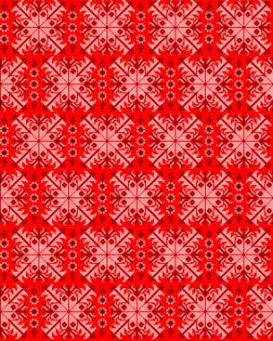 Etnik tarz, kimlik, vyshyvanka gibi kusursuz Ukrayna süsü desenleri, basılı kıyafetler, web siteleri, afişler, posterler için nakışlar. Vektör illüstrasyon arkaplanı