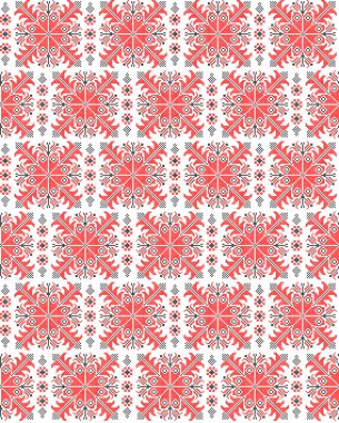 Etnik tarz, kimlik, vyshyvanka gibi kusursuz Ukrayna süsü desenleri, basılı kıyafetler, web siteleri, afişler, posterler için nakışlar. Vektör illüstrasyon arkaplanı