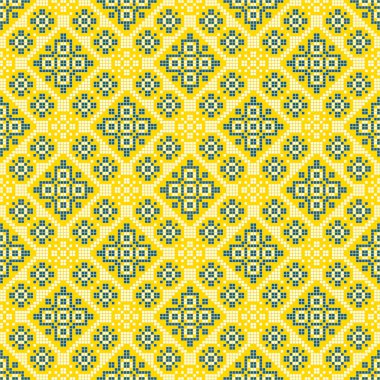 Etnik tarz, kimlik, vyshyvanka gibi Ukrayna süslemelerinin vektör illüstrasyonu, baskı giysileri, web siteleri, afişler için nakış. Geçmişi. Geometrik tasarım, sınır, kopyalama alanı, çerçeve