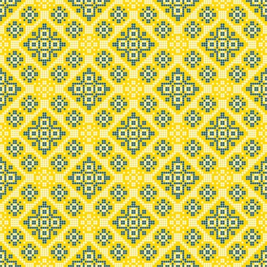 Etnik tarz, kimlik, vyshyvanka gibi Ukrayna süslemelerinin vektör illüstrasyonu, baskı giysileri, web siteleri, afişler için nakış. Geçmişi. Geometrik tasarım, sınır, kopyalama alanı, çerçeve