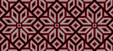Etnik tarz, kimlik, vyshyvanka gibi Ukrayna süs sınırının vektör illüstrasyonu, baskı giysileri, web siteleri, afişler için nakış. Geçmişi. Geometrik tasarım, sınır, kopyalama alanı, çerçeve