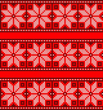 Etnik tarz, kimlik, vyshyvanka gibi Ukrayna süslemelerinin vektör illüstrasyonu, baskı giysileri, web siteleri, afişler için nakış. Arkaplan.