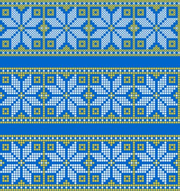 Etnik tarz, kimlik, vyshyvanka gibi Ukrayna süslemelerinin vektör illüstrasyonu, baskı giysileri, web siteleri, afişler için nakış. Arkaplan.