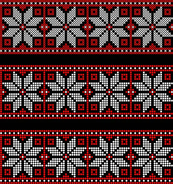 Etnik tarz, kimlik, vyshyvanka gibi Ukrayna süslemelerinin vektör illüstrasyonu, baskı giysileri, web siteleri, afişler için nakış. Arkaplan.