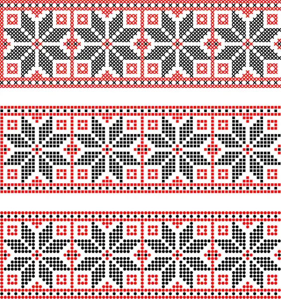 Etnik tarz, kimlik, vyshyvanka gibi Ukrayna süslemelerinin vektör illüstrasyonu, baskı giysileri, web siteleri, afişler için nakış. Arkaplan.