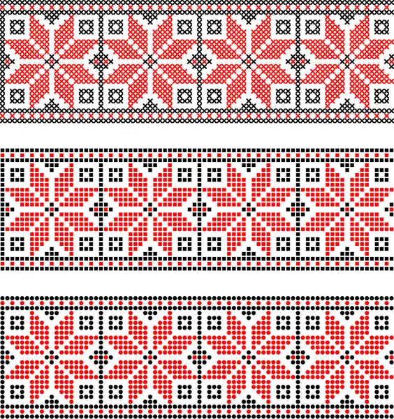 Etnik tarz, kimlik, vyshyvanka gibi Ukrayna süslemelerinin vektör illüstrasyonu, baskı giysileri, web siteleri, afişler için nakış. Arkaplan.