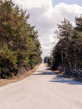 Kırsalda boş bir yol