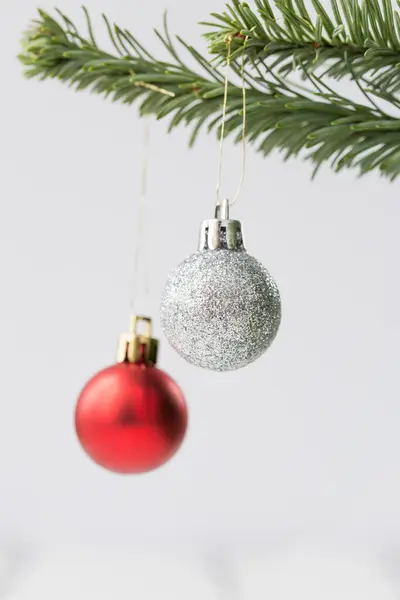 Décoration Noël Avec Sapin Sur Blanc Image En Vente
