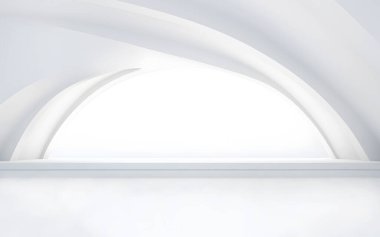 arkaplan olarak minimalistik beyaz boşluk veya sütunlu afiş