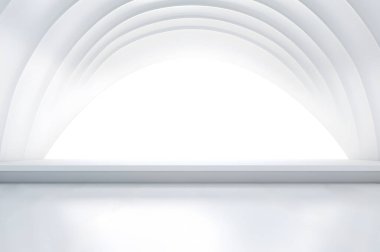 arkaplan olarak minimalistik beyaz boşluk veya sütunlu afiş