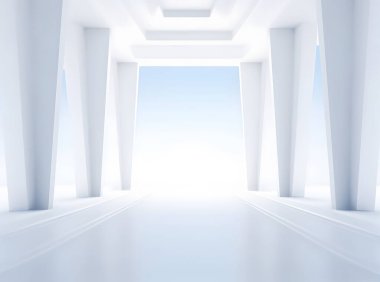 Güzel geniş ekran minimalistik beyaz boşluk 
