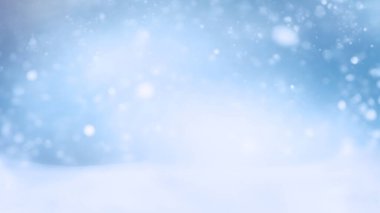 Karlı kış mavisi arka plan, Noel afişi