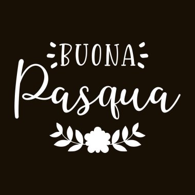 Buona Pasqua 'dan el yazması bir alıntı, İtalyanca Mutlu Paskalyalar.. 