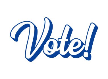 Oylama kelimesi elle çizilmiş. Poster, etiket, el ilanı, başlık, kart, giysi için 3B modern veya eski harf