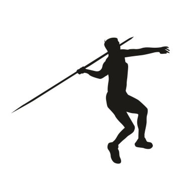 Bir Mızrak Fırlatıcısının Silueti Eylemde