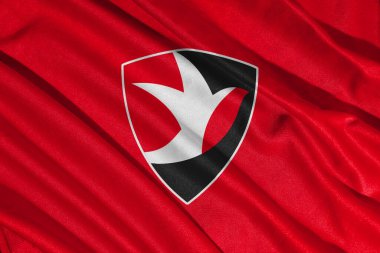 Pringsewu, lamba 25 Mayıs 2025; Cheltenham Town futbol kulübünün logosunun deseni 2 efl, 3 boyutlu illüstrasyon