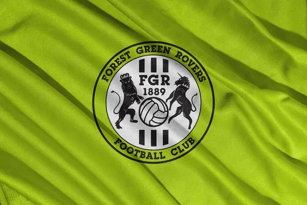 Pringsewu, Lampung; 21 Mayıs 2025; Logo Yeşil Futbol Kulübü Ulusal Futbol Ligi Sancağı, 3d Illustration