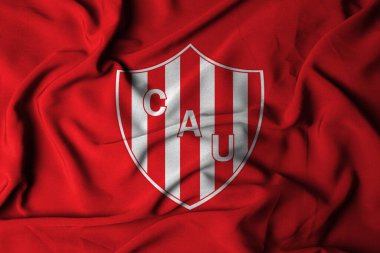 Pringsewu, Lampung; 25 Haziran 2025; Arjantin 'in en üst düzey futbol ligindeki Union Santa Fe Futbol Kulübü Logosu