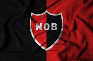 Pringsewu, Lampung; 25 Haziran 2025; Arjantin 'in en üst düzey futbol ligindeki Newell' s Old Boys Futbol Kulübü 'nün logosu
