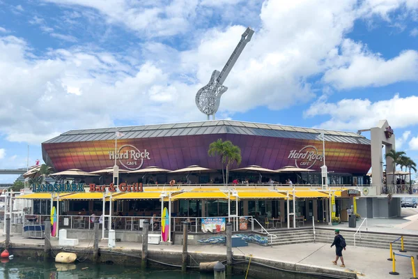 Miami Florida Ağustos 2023 Florida Hard Rock Cafe Miami Plajı — Stok fotoğraf