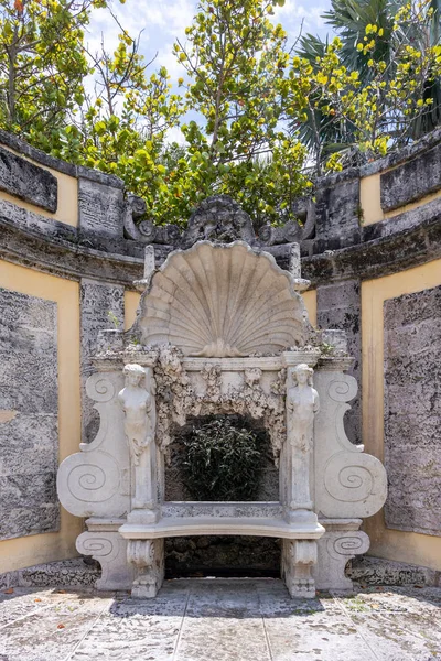 Miami Florida Augustus 2023 Vizcaya Museum Gardens Voormalige Villa Landgoed — Stockfoto