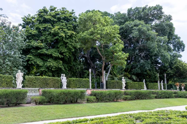 Miami Florida Agosto 2023 Museo Jardines Vizcaya Antigua Villa Finca —  Fotos de Stock