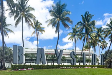 Miami, Florida - 25 Ağustos 2023 Miami Bayside Bölgesi.