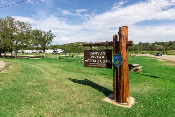 Watonga Oklahoma Ekim 2023 Roma Burun Parkı Ndaki Canyon Vista — Stok fotoğraf