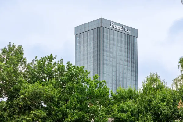 Oklahoma City Usa October 25Th 2023 View Modern Bancfirst Bank — Stock Photo, Image