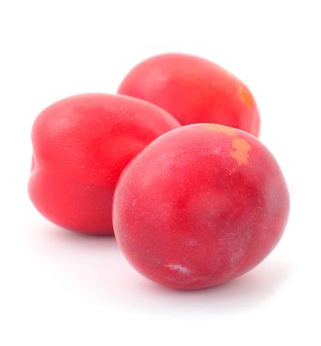 Erimiş meyveler, beyazlar üzerinde izole..