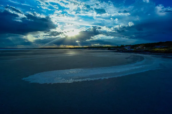 阿根廷 巴塔哥尼亚 拉潘帕省 潘帕斯盐湖海滩 — 图库照片