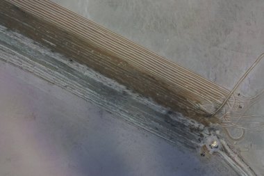 Salinas Grandes de Hidalgo, La Pampa, Patagonya, Arjantin.