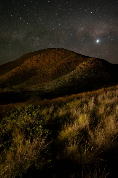 Parque Nacional Lihue Calel Paisagem Noturna Pampa Argentina — Fotografia de Stock