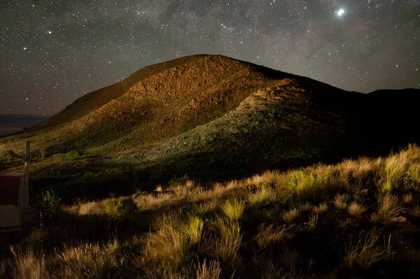 Lihue Calel National Park, Night Landscape, La Pampa, Argentina