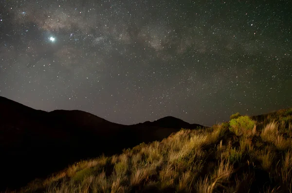 Nationaal Park Lihue Calel Nachtlandschap Pampa Argentinië — Stockfoto