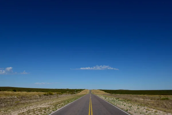 Estrada Planície Pampas Província Pampa Patagônia Argentina — Fotografia de Stock