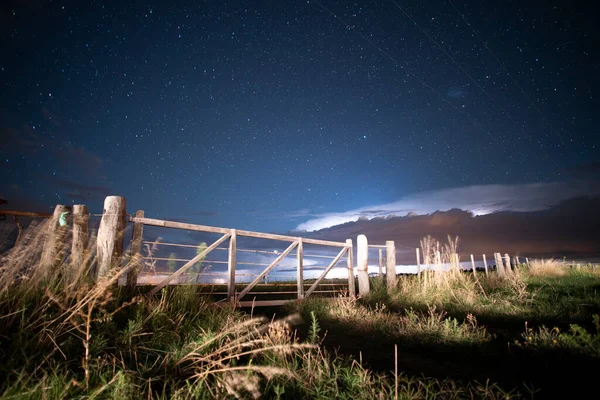 Gate Argentine Countryside Pampas Plain Provinsen Pampa Patagonien Argentina — Stockfoto