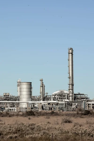 Instalaciones Industriales Industria Petroquímica Argentina Patagonia Argentina — Foto de Stock