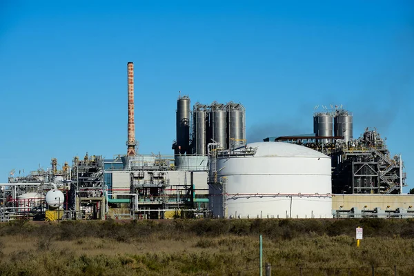 Industrieanlagen Der Petrochemischen Industrie Argentiniens Patagonien Argentinien — Stockfoto