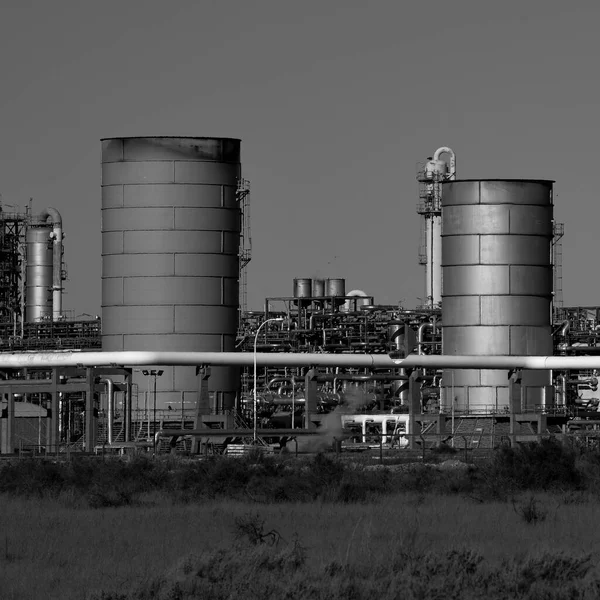 Obiekty Przemysłowe Argentyńskiego Przemysłu Petrochemicznego Patagonia Argentyna — Zdjęcie stockowe
