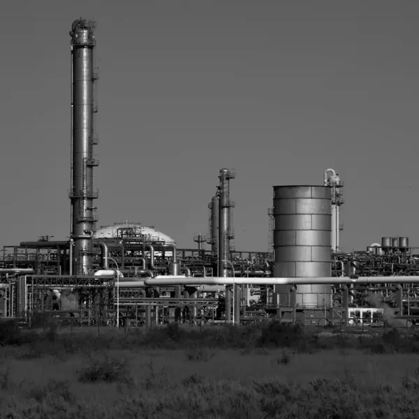 Industrieanlagen Der Petrochemischen Industrie Argentiniens Patagonien Argentinien — Stockfoto