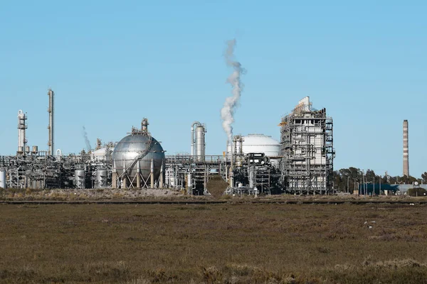 Instalaciones Industriales Industria Petroquímica Argentina Patagonia Argentina —  Fotos de Stock